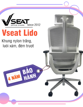 Ghe-cong-thai-hoc-Vseat-lIDO-lung-trang-luoi-xam